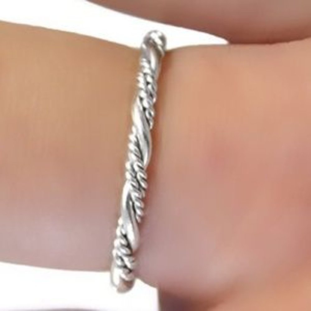 925 Sterling Braided ring - Picture 2 of 4